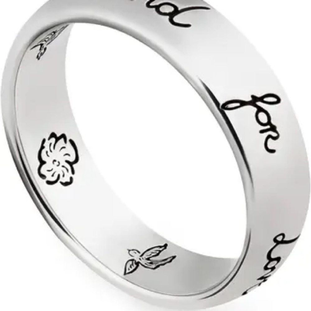 Blind For Love Gucci Silver Ring